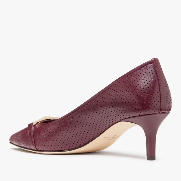 ♠️Kate Spade New York Hallie Pump, Dark Merlot Wine Red NEW NIB